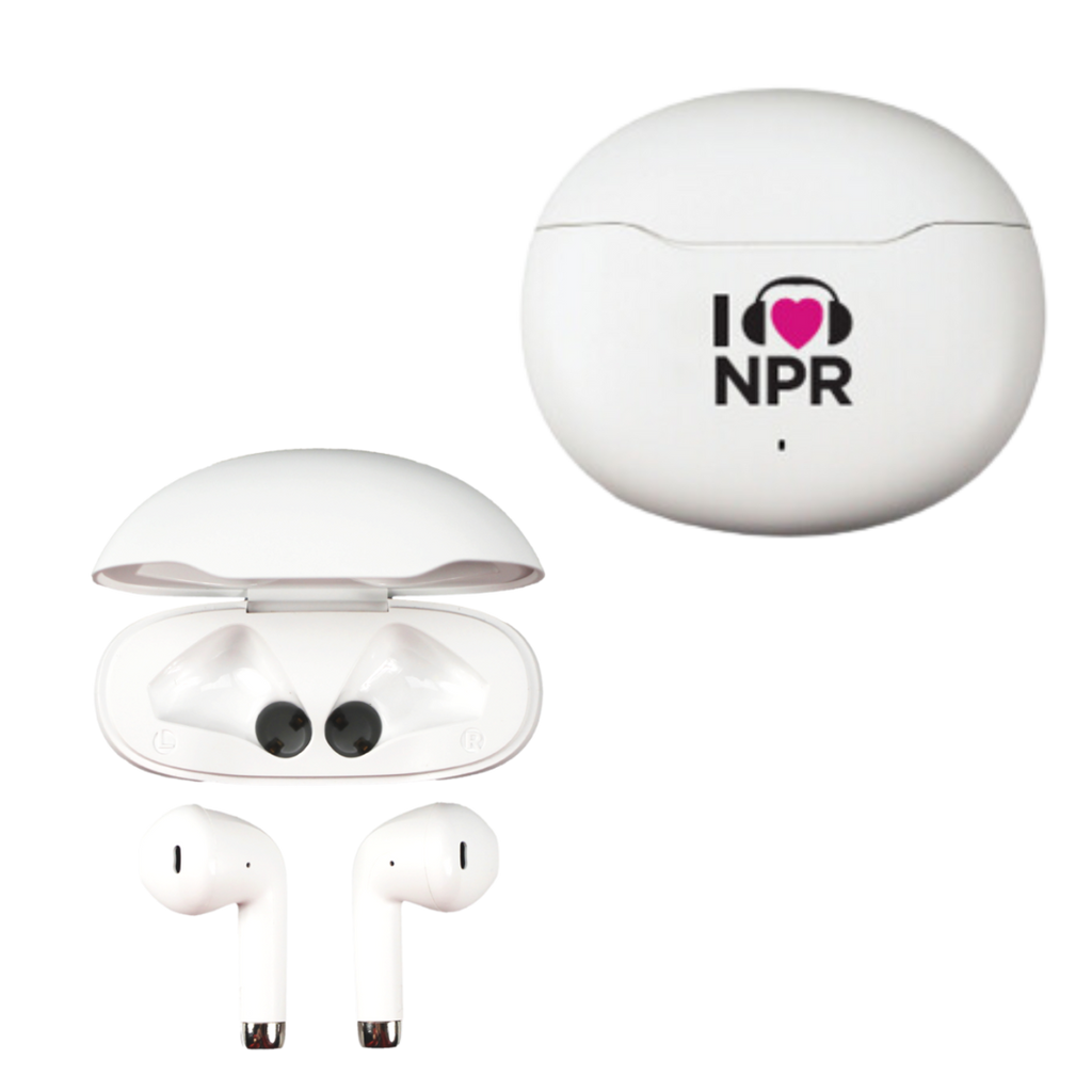 I Heart NPR Earbuds