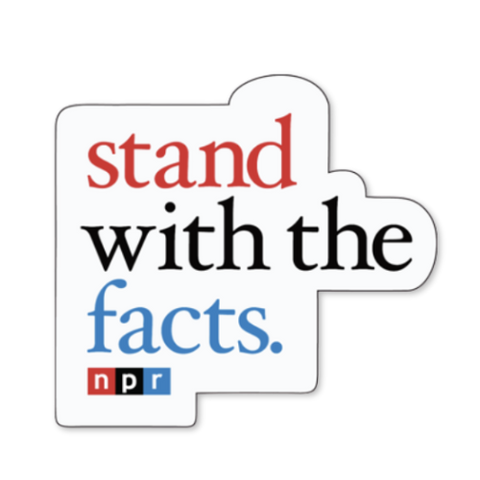 NPR Stand with the Facts Sticker