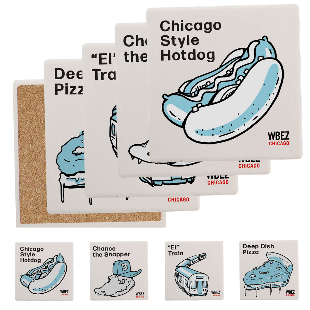 WBEZ "Showdown" Set of 4 Coasters