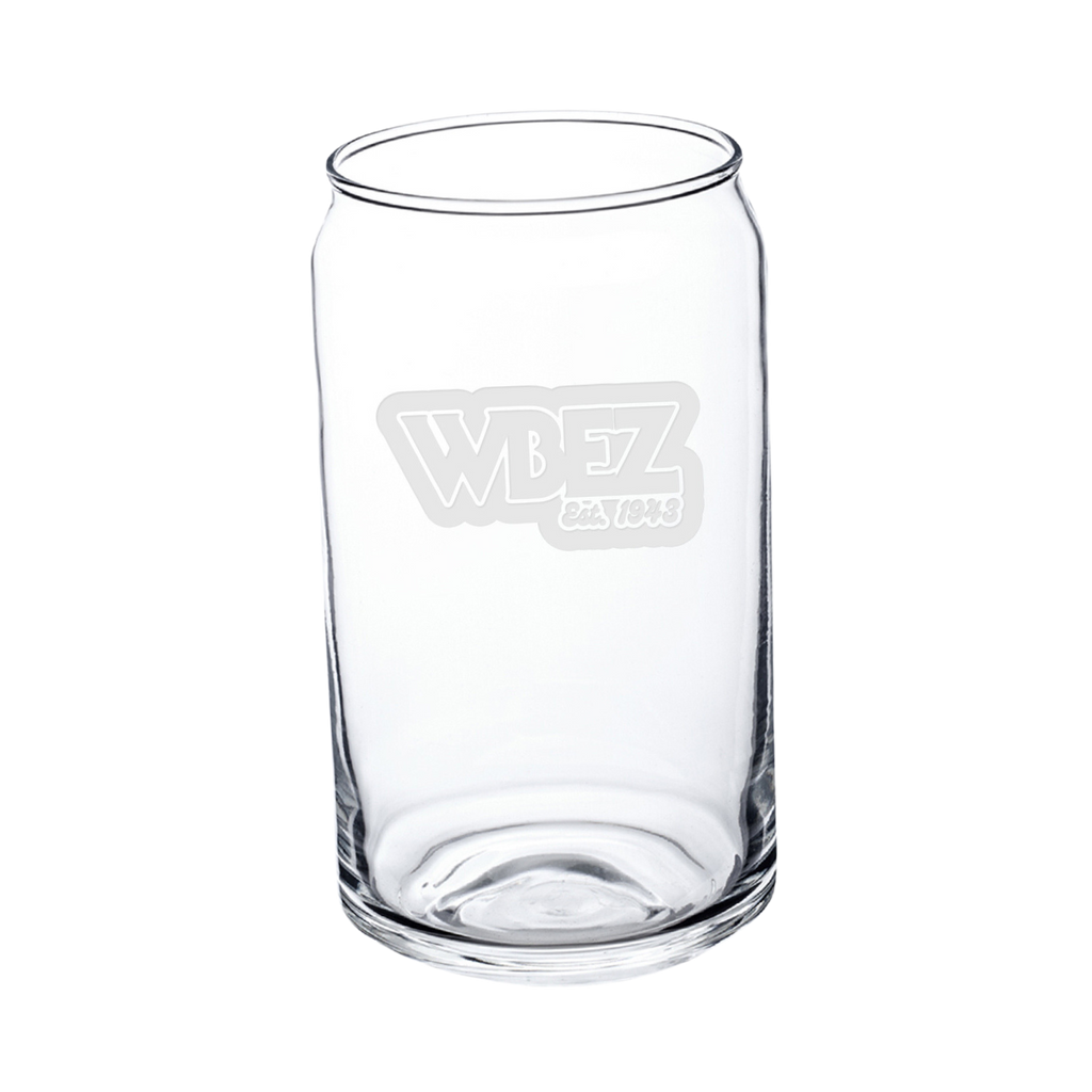 WBEZ Etched Can-shaped Pint Glass