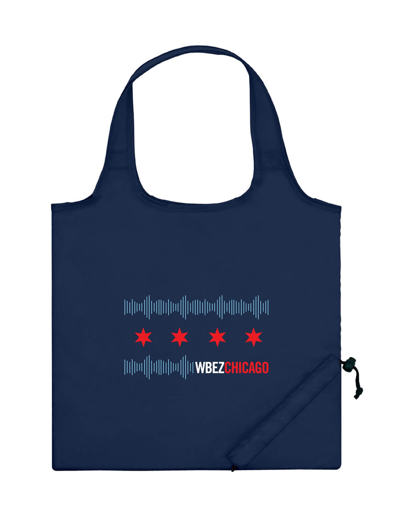 WBEZ HiFi Soundwaves Foldable Tote