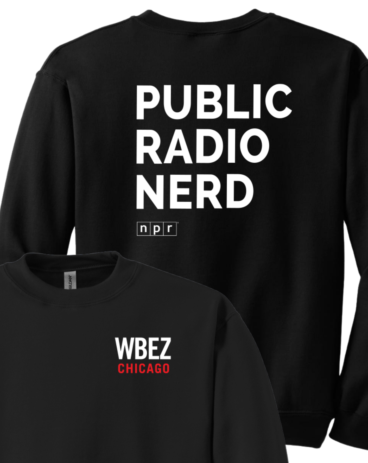 WBEZ x NPR Public Radio Nerd Crewneck Sweatshirt