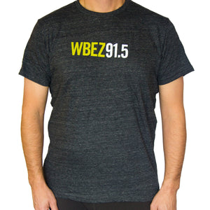 Gray T-shirt with Green Logo